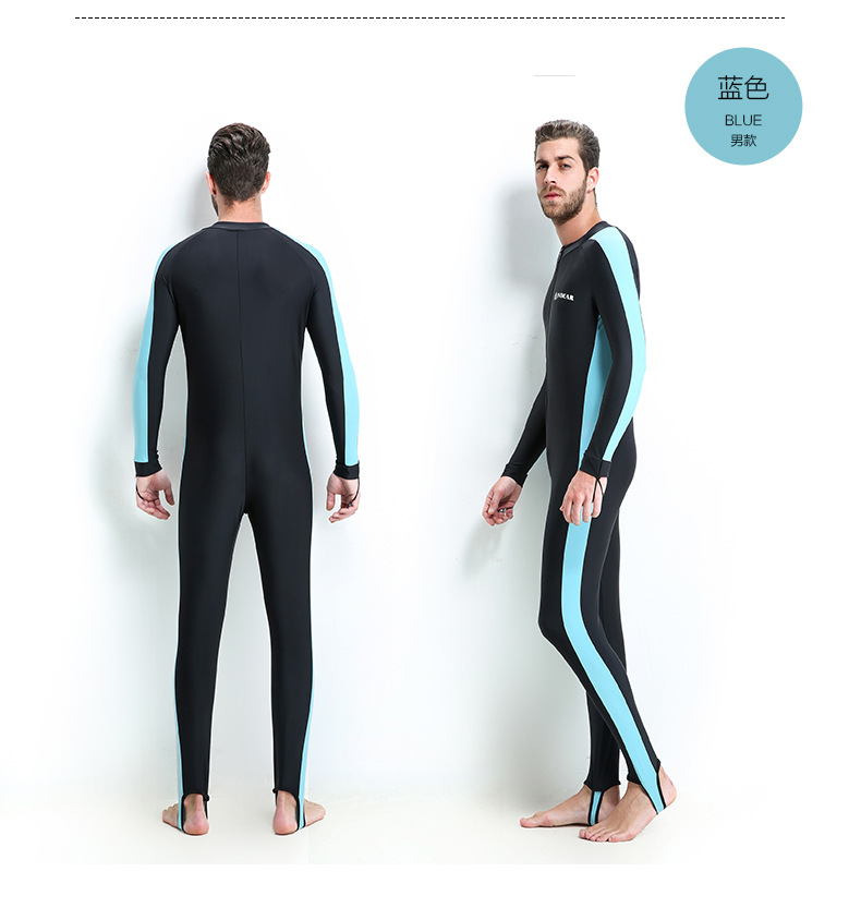 ชุดว่ายน้ำหรือใส่ดำน้ำผู้ชาย 3xl รอบอก 40-44 เอว 34-40 สะโพก 42-50ยาว 53 นิ้วค่ะ ซิปหน้า เนื้อผ้าดียืดได้เยอะค่ะ