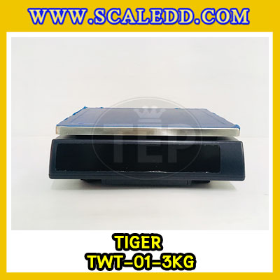 เครื่องชั่งน้ำหนักดิจิตอลตั้งโต๊ะ พิกัด3กิโลกรัม ความละเอียด0.1g ยี่ห้อ TIGER รุ่น TWT (เครื่องชั่งผ่านตรวจรับรองจากสำนักชั่งตวงวัด)