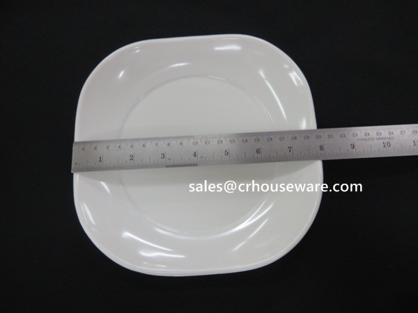 จานทรงสี่เหลี่ยมขอบมุมมน 8 นิ้ว 017-P2646-8