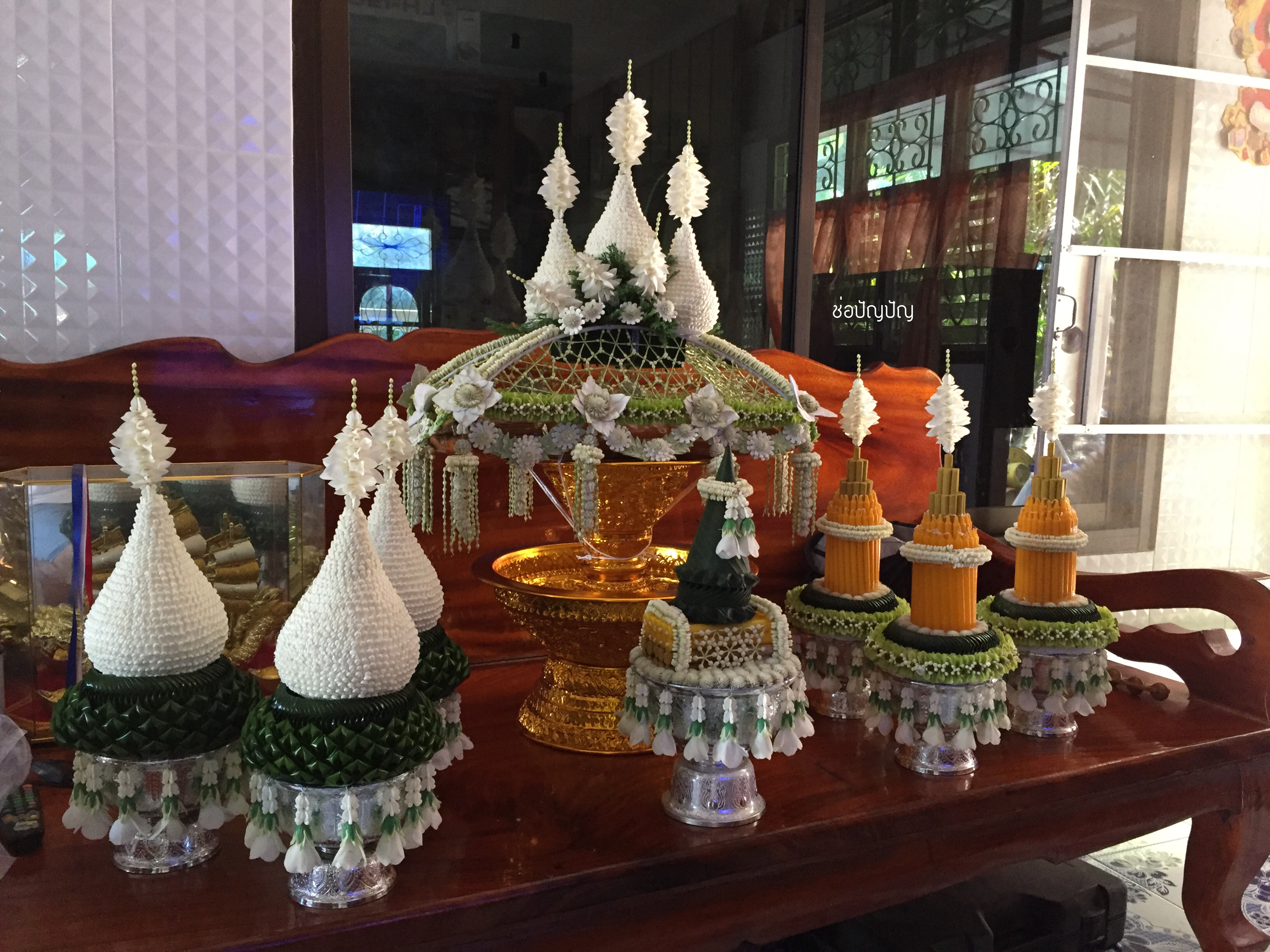 ชุดเครื่องบวช โทนขาวเขียว (ส่งงาน อ.ทับสะแก จ.ประจวบคีรีขันธ์ 1/01/61)