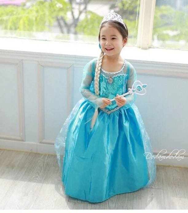 เดรสเจ้าหญิงFrozen แอลซ่า โล๊ะสต๊อค