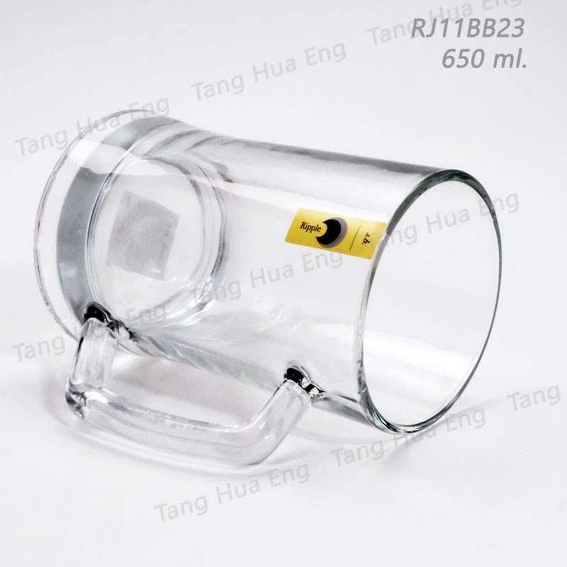 ( 6 ใบ ) แก้วเบียร์ Ripple Beer Mug 650 ml #RJ11BE23