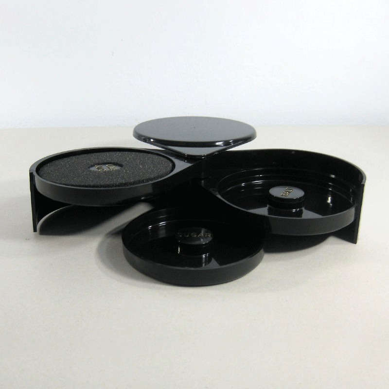 ถาดใส่เกลือ,น้ำตาล + ฟองน้ำ ( 3 ถาด ) Glass Rimmer