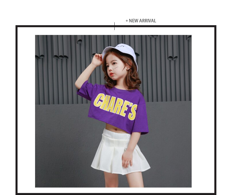 พร้อมส่ง ชุดเต้น ชุดหรีดเดอร์ ชุดเชียร์ เสื้อแขนสั้น+กระโปรงขาว