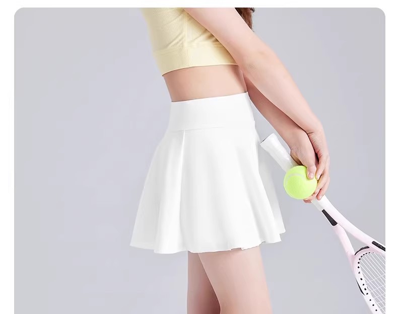 พร้อมส่ง กระโปรงเด็กผู้หญิง อัดพลีสสั้น สีพื้น ไม่รวมเข็มขัด