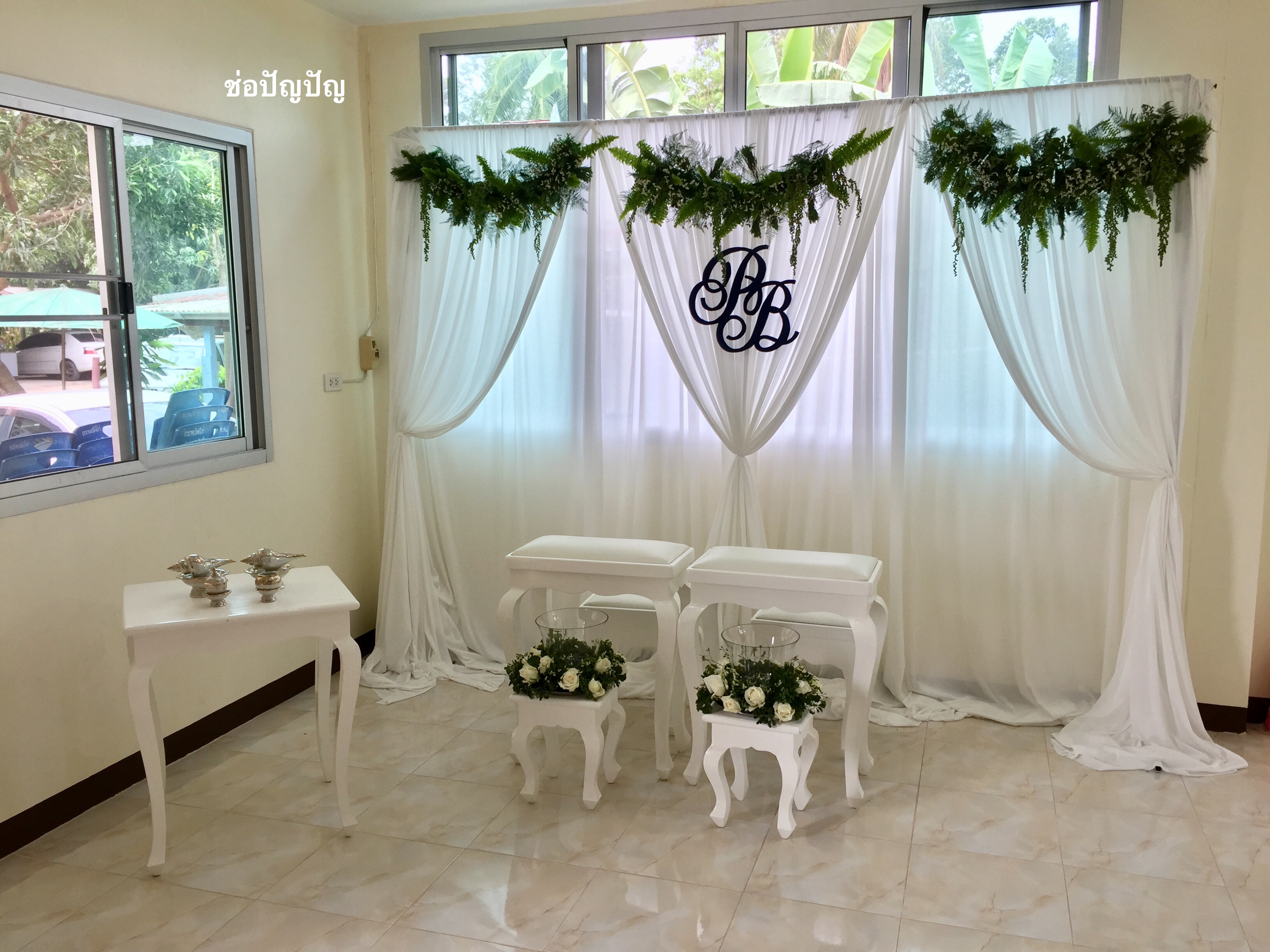 Backdropหลั่งน้ำสังข์ราคาประหยัด 24กพ61 (อ.บางปะหัน จ.อยุธยา)