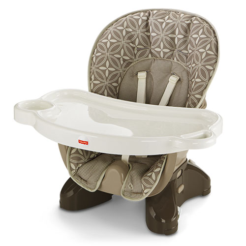 เก้าอี้ทานข้าว Fisher-Price Space-Saver High Chair, Tan Lattice