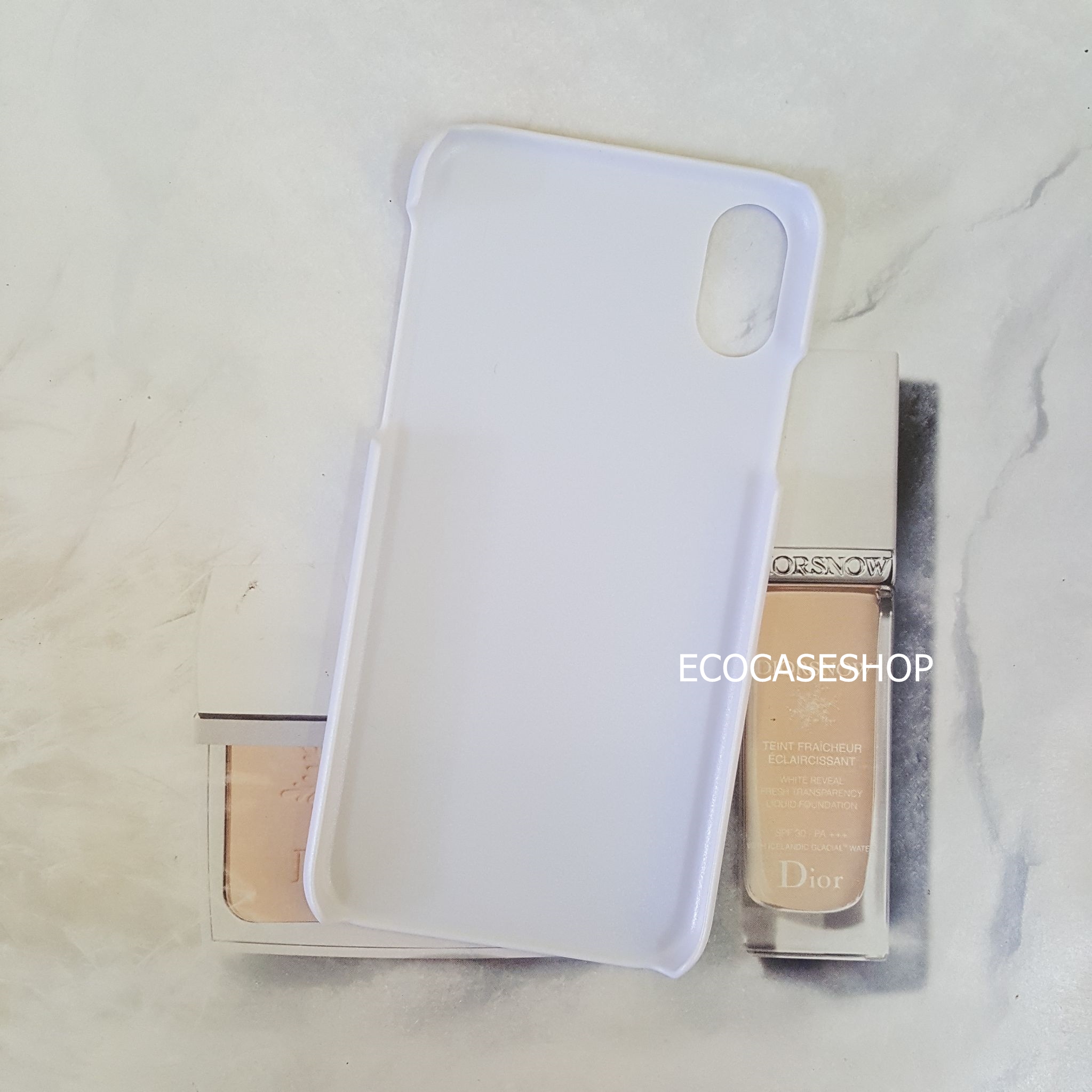 iPhoneX/Xs เคสแข็งด้าน(new) สีขาว