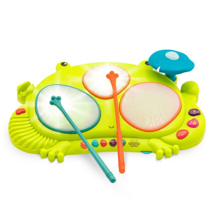 กลอง B. toys Frog Drum Set Music & Lights Ribbit-tat-tat