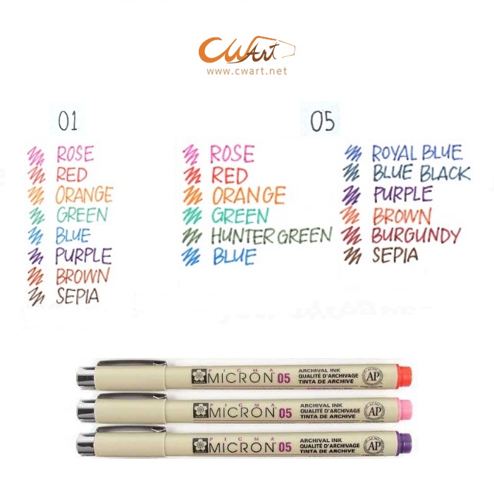 Sakura Pigma Micron Pen (Color Ink)