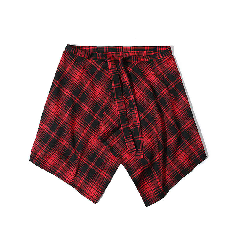 พร๊อพเสริม เต้นผ้าผูกเอวลายสก็อต คาดเอวสำหรับเต้นแจ๊ส-สตรีทแดนซ์ สไตล์เน็ตไอดอล