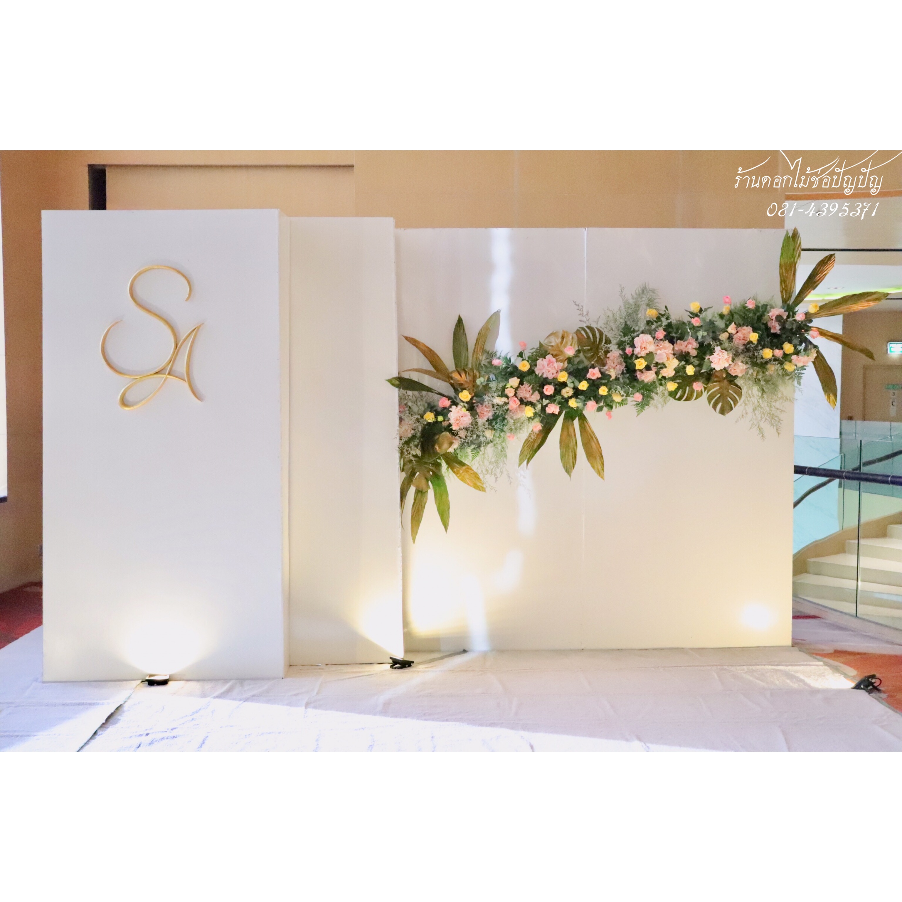 Backdrop งานมงคลสมรสโรงแรมแมริออท สุขุมวิท