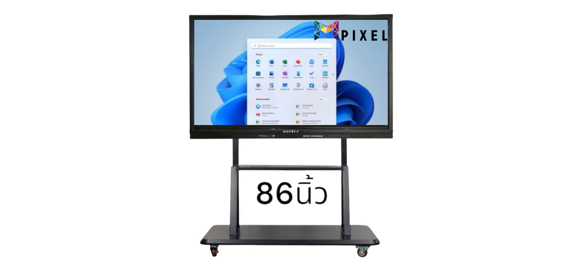 Vertex IL-3865-PRO LED Interactive Multimedia Display ขนาด 86นิ้ว กระดานจออัจฉริยะ interactive จอสัมผัส 20จุด ความละเอียด 4K Android+Windows