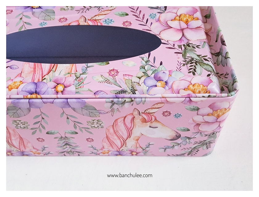 Tin Tissue Box กล่องทิชชู่ งานสังกะสี 21 CM.