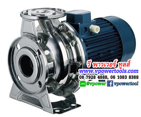 EBARA 3M 32-200/4.0 ปั๊มน้ำหอยโข่งสแตนเลส AISI 304 เอบาร่า ชนิดหน้าแปลน (ไม่รวมหน้าแปลน)