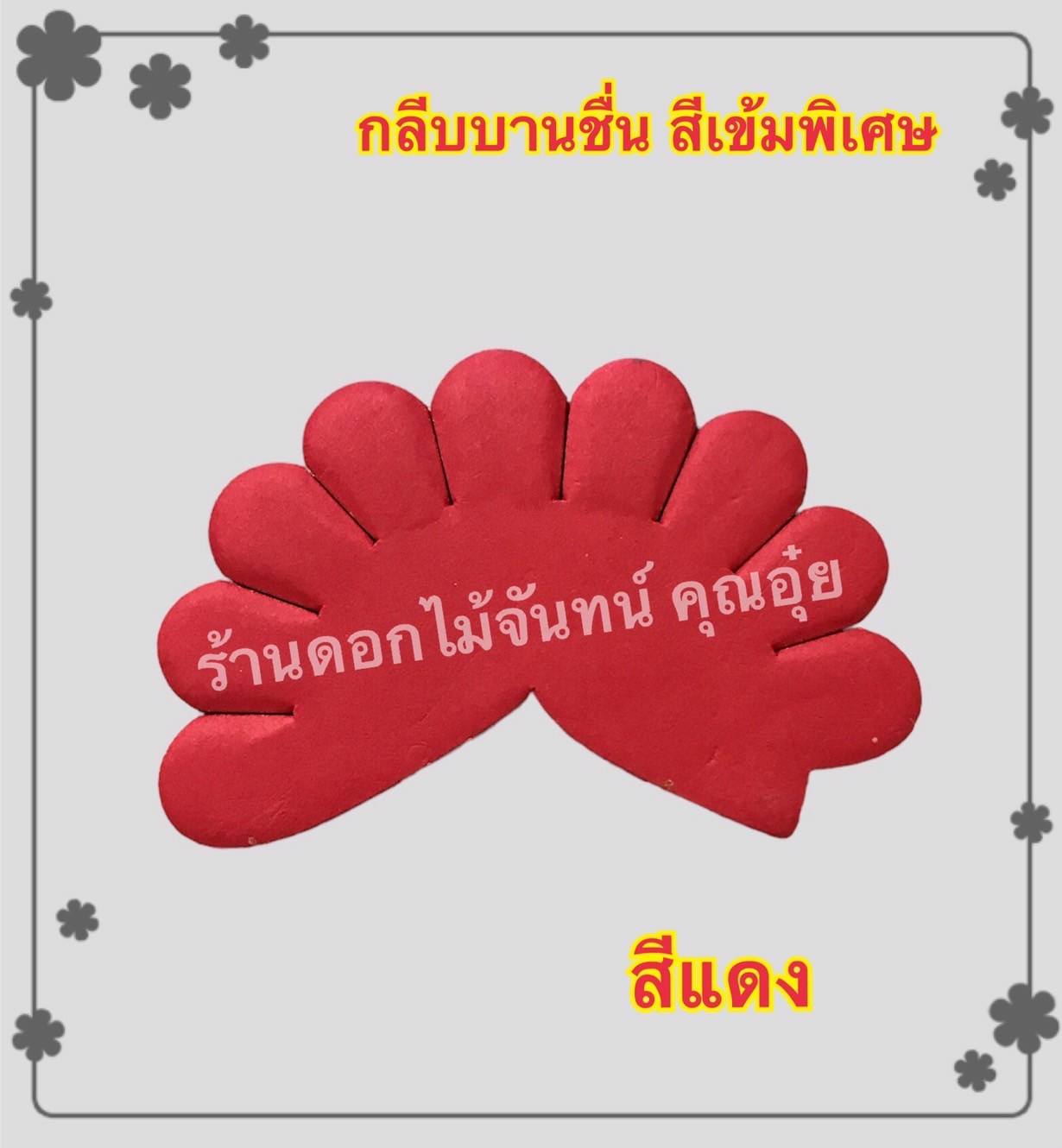 กลีบบานชื่น สีแดง