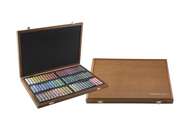 Mungyo Gallery Artists' Soft Pastel, Set of 72 Wooden Box