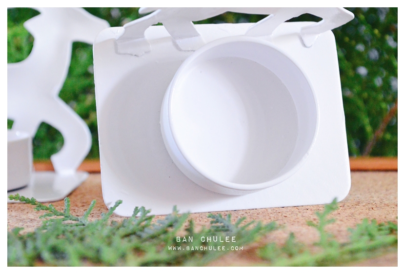 White Reindeer Candle Holders เชิงเทียนกวางสีขาว