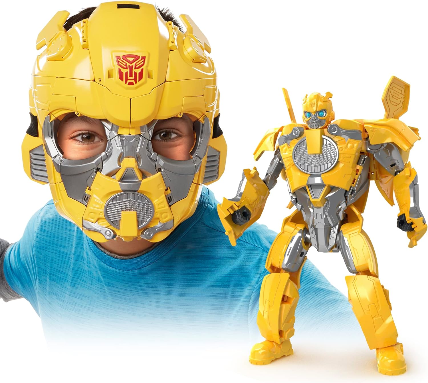 Transformers Toys Rise of The Beasts Movie Bumblebee 2-in-1 Converting Roleplay Mask Action Figure