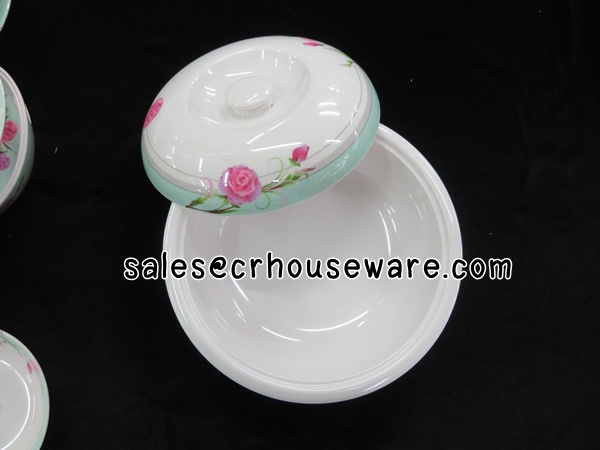 โถข้าวพร้อมฝา 10 นิ้ว 017-BL828-10 (RB)