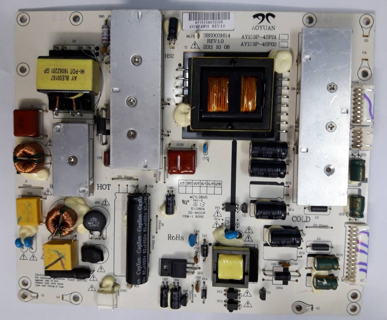 Power supply TVM WTH5001,AY136P-4SF01,AY136P-4SF02