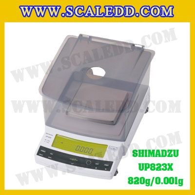 เครื่องชั่งดิจิตอล ทศนิยม 3 ตำแหน่ง รุ่น UP823X 820gx0.001g เครื่องชั่งละเอียดสูง820g เครื่องชั่งน้ำหนัก820g ตาชั่ง820กรัม พิกัดน้ำหนัก 820g ความละเอียด 0.001g ยี่ห้อ SHIMADZU รุ่น UP823X