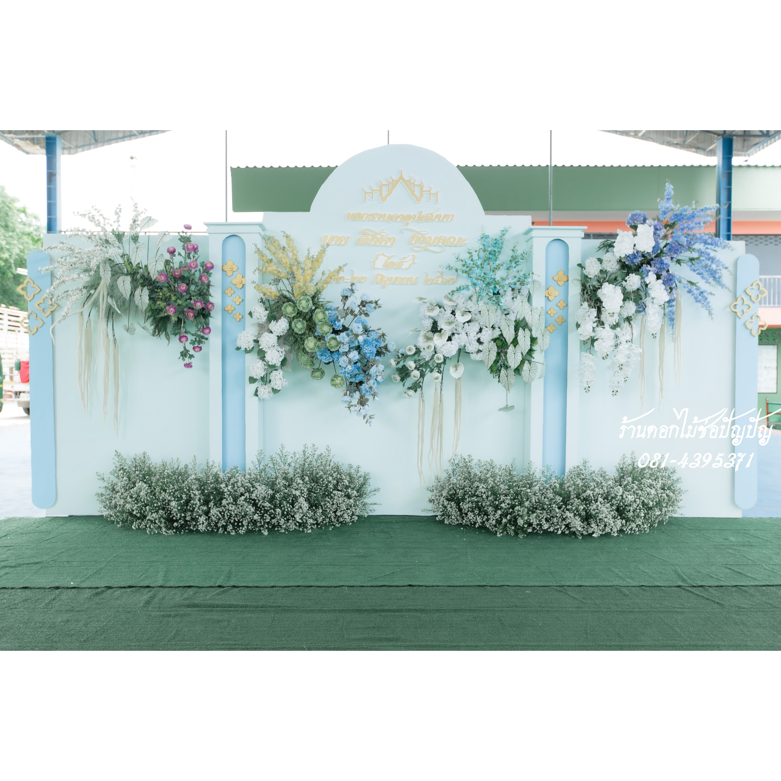 แบคดรอปงานอุปสมบท ขนาด6เมตร