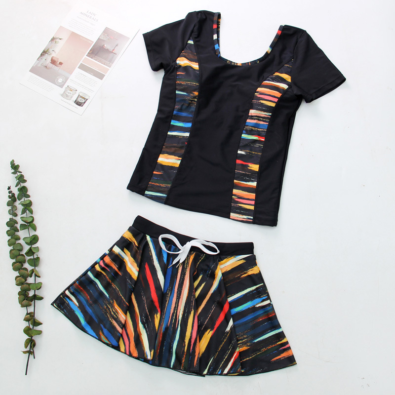 ชุดว่ายน้ำคนอ้วน 5xl เซต 2ชิ้น รอบอก39-43 รอบเอว30-38 สะโพก 38-46 ยาว 34 นิ้วกระโปรงยาว 14 นิ้วค่ะ ผ้าดี แบบสวยค่ะ