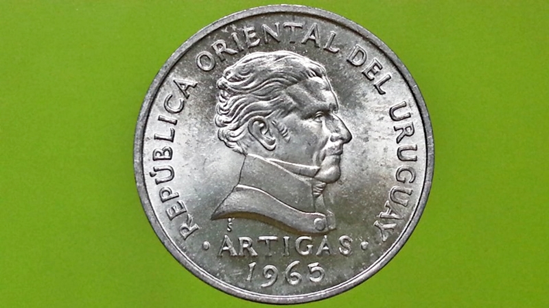 เหรียญ เงินตรา ประเทศ อุรุกวัย Centésimos 1965