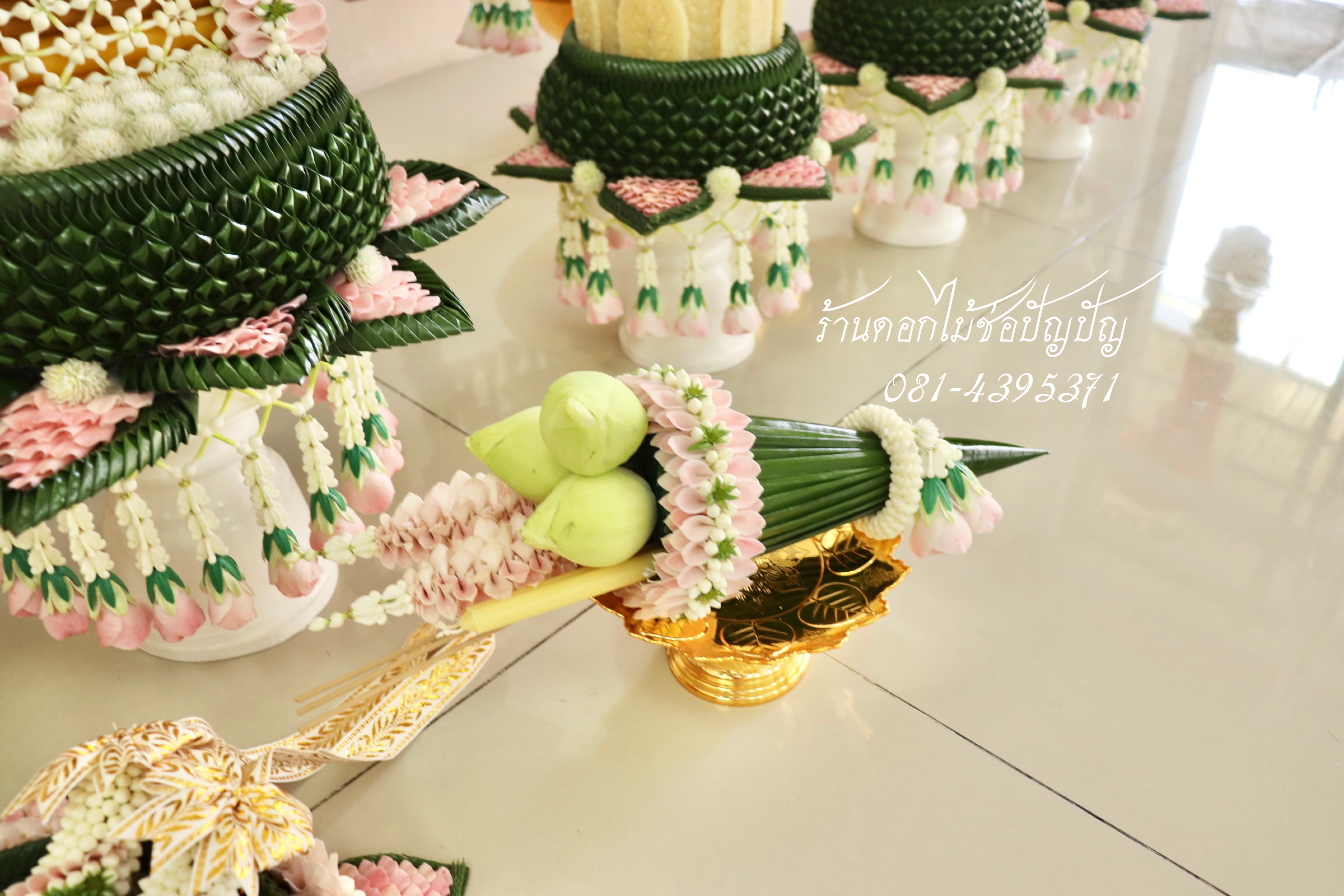 ชุดเครื่องบวชดอกไม้สด (ชุด AA2)
