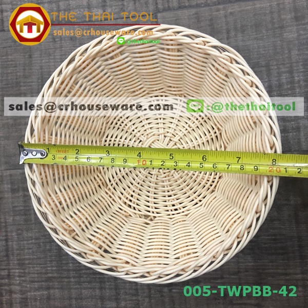 ตะกร้าหวายเทียม แบบกลม 005-TWPBB-42