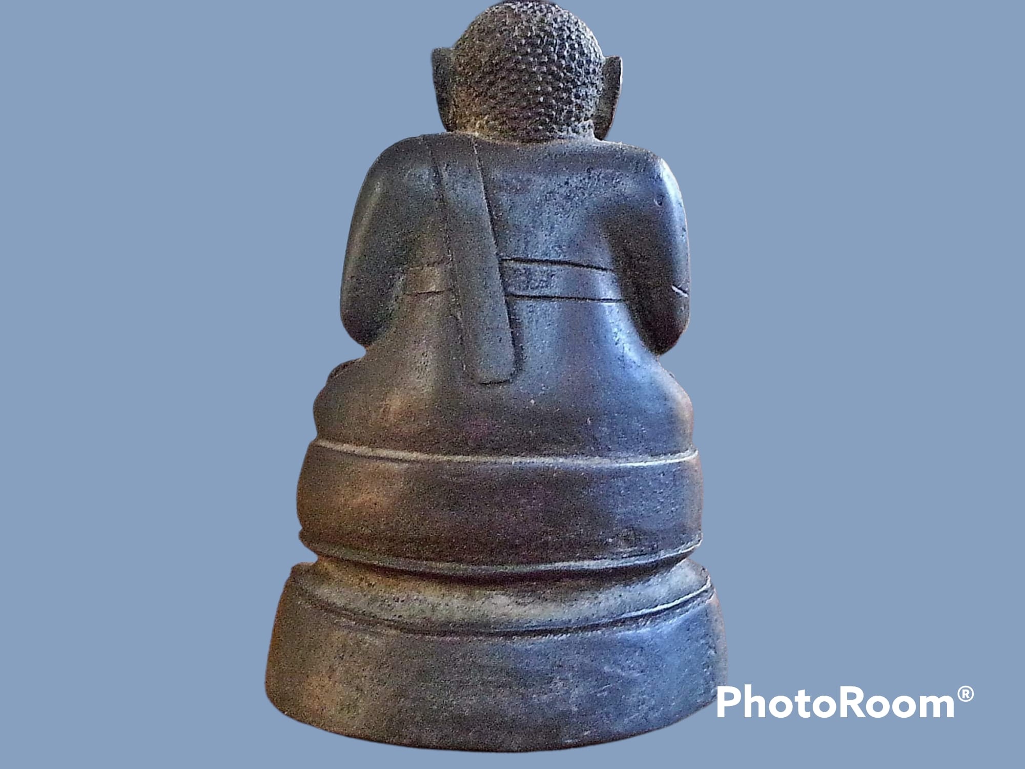 พระบูชา สังกัจจายน์ เชียงแสน หน้าตัก 2" ฐาน 2"เศษ เนื้อสัมฤทธิ์