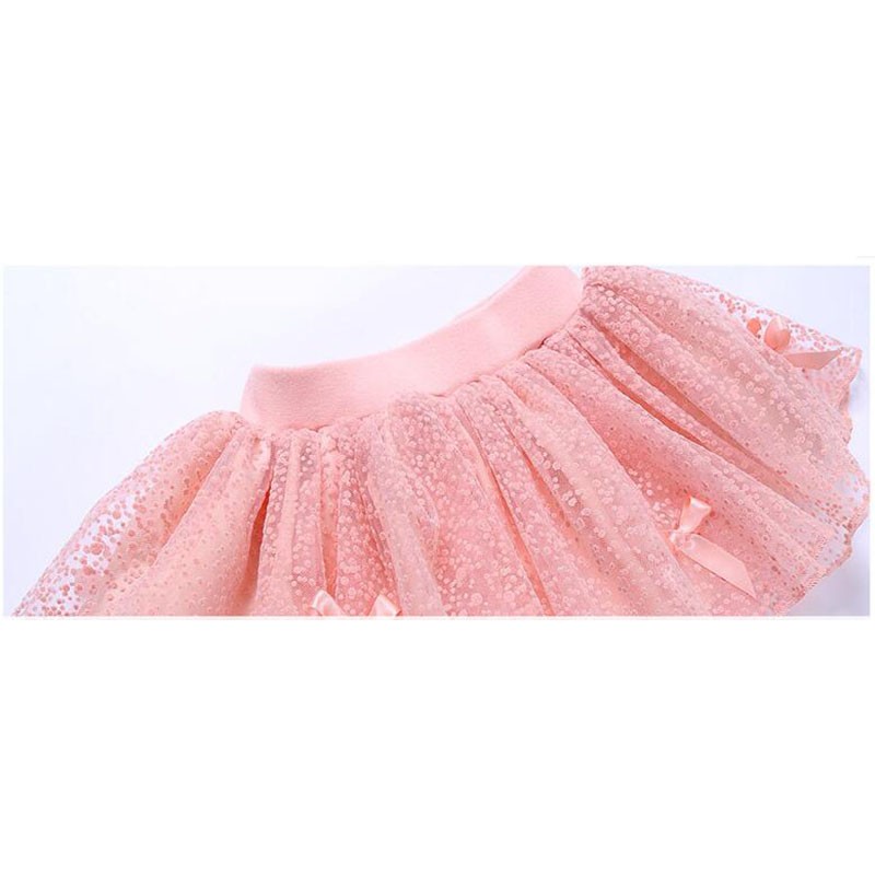 F-เลกกิ้งกระโปรง แต่งโบว์เล็ก