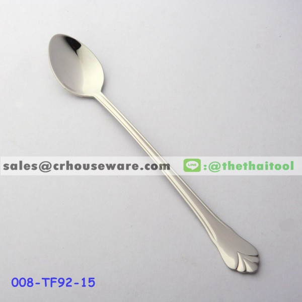 ช้อนโซดาสแตนเลส 92 ลายพนมมาลัย SODA SPOON 008-TF92-15