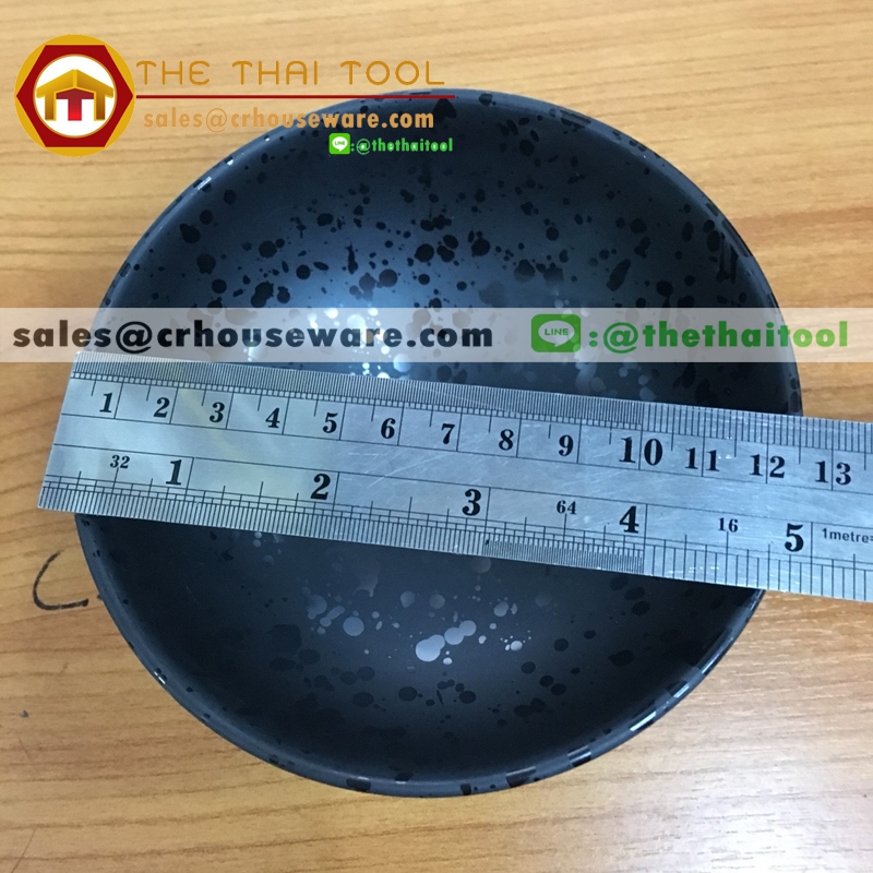 Rice Bowl เมลามีนดำ 017-ML1-B01,ชามข้าวเมลามีน,Melamine rice bowl
