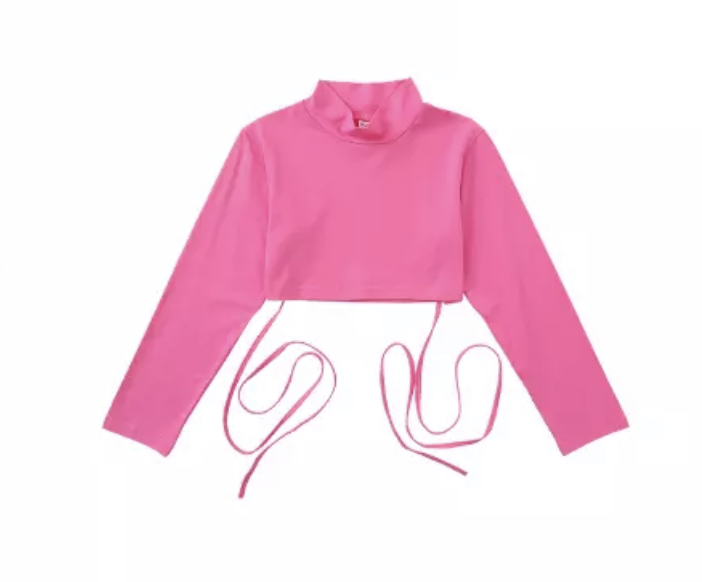 ชุดเต้น ชุดแดนซ์ เสื้อแขนสั้น+กระโปรงสั้นสีขาว