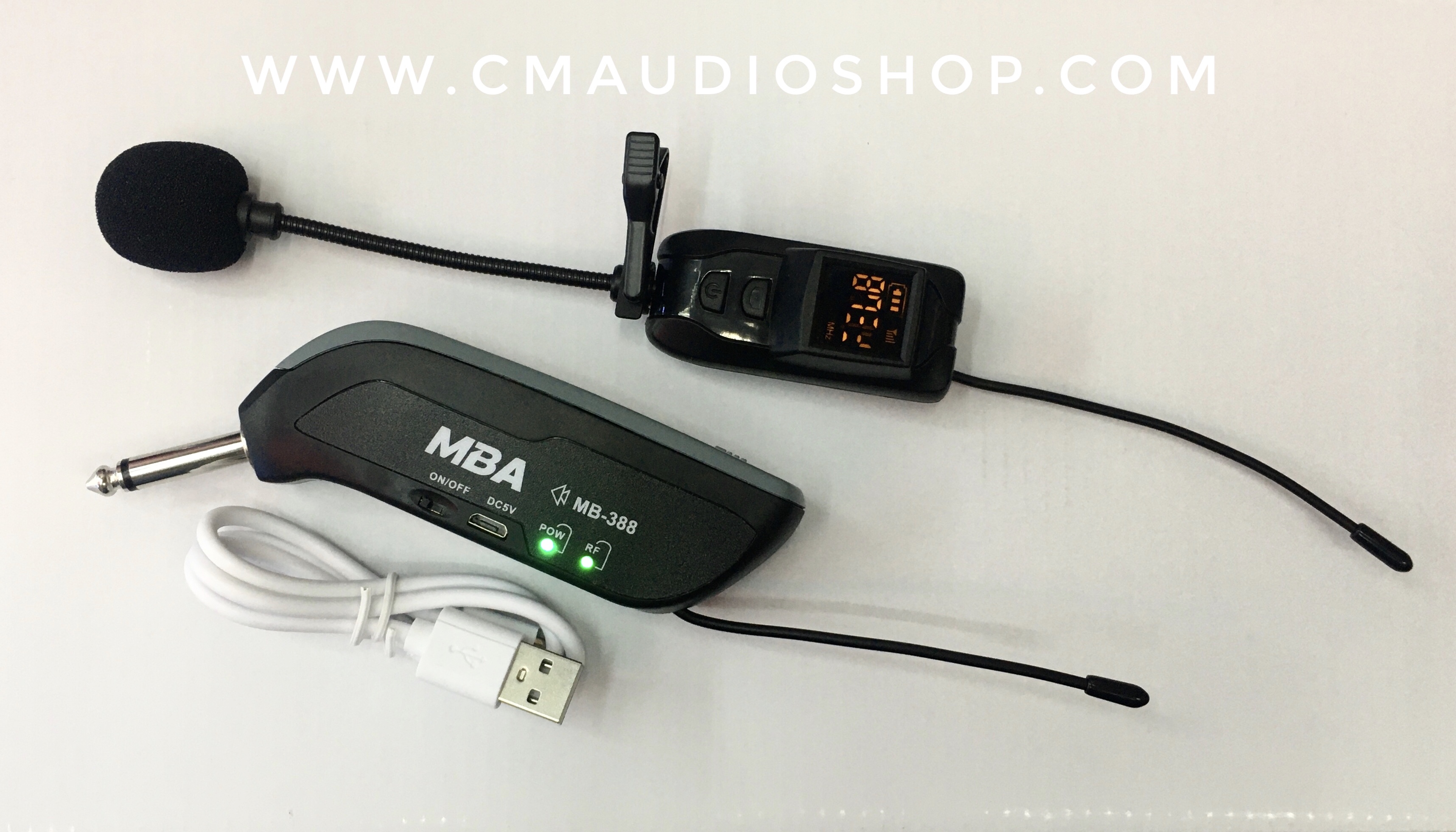 ไมค์ลอยติดเสื้อ MBA MB-388 : ย่านความถี่ UHF