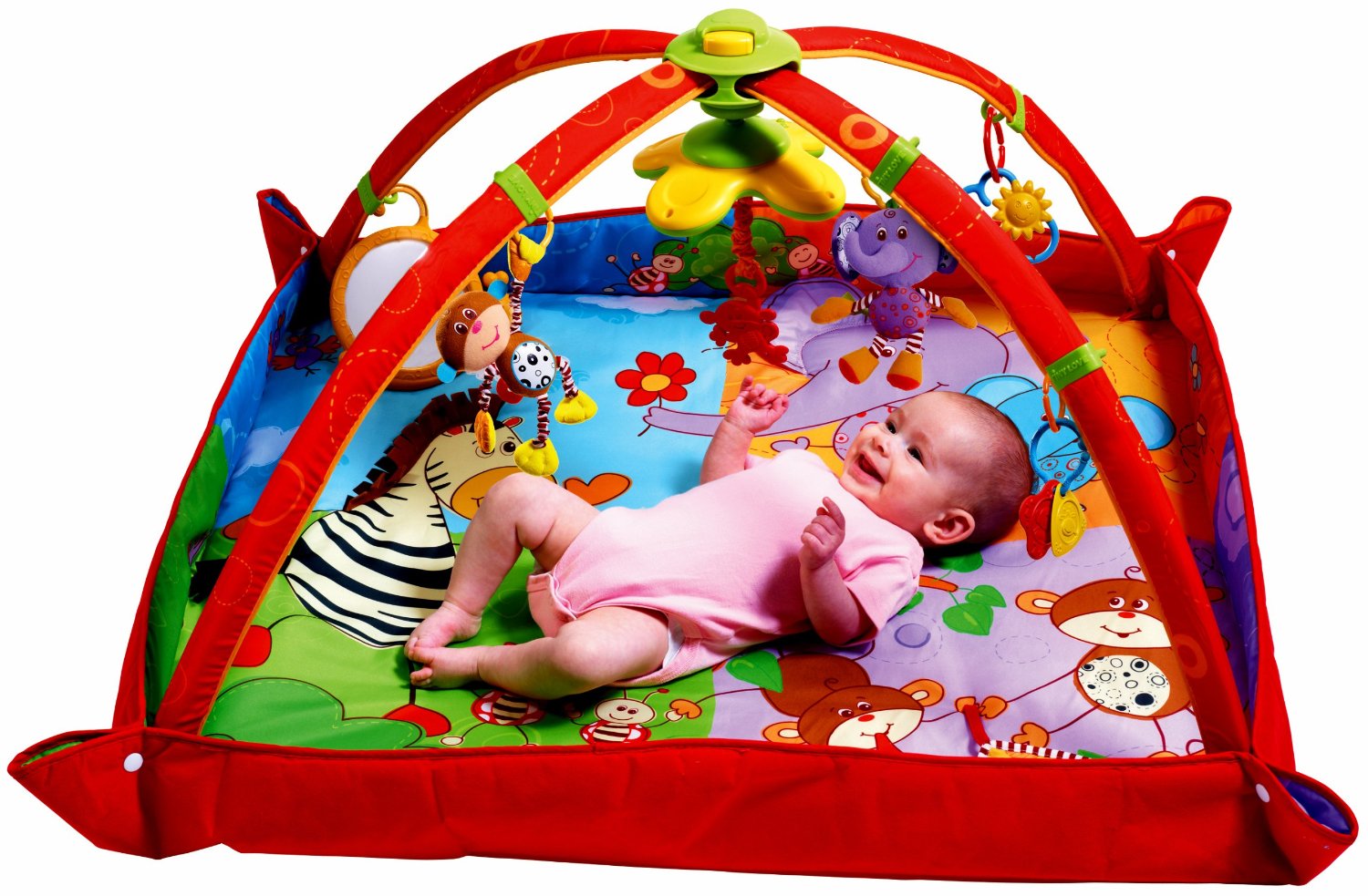 แผ่นรองนอน Tiny Love Gymini Move and Play Activity Gym, Animals