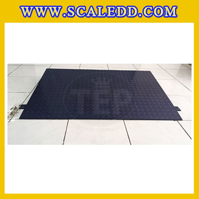 ทางลาดแท่นชั่งน้ำหนักแบบตั้งพื้นทำจากเหล็ก ขนาด 120x80 Cm. รับน้ำหนักได้สูงสูด 2 ตัน