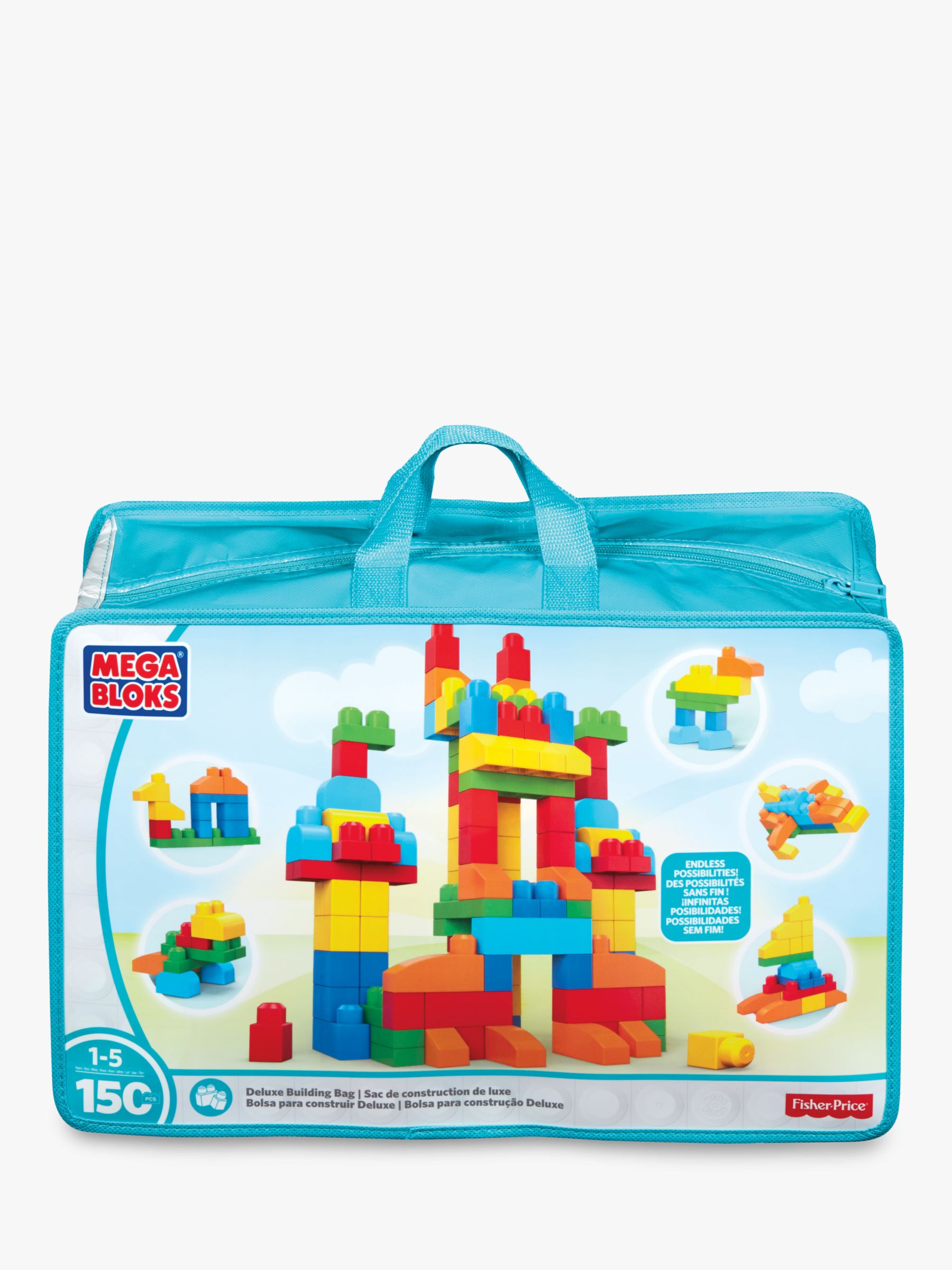 ตัวต่อตัวใหญ่เสริมสร้างจินตนาการ Mega Bloks Big Building Bag, 150 Piece (Classic) จำนวน 150 ชิ้น