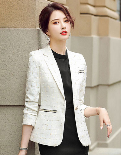 สินค้าพรีออเดอร์ เสื้อสูทแฟชั่นสวยหรูสไตล์เกาหลีดูดี มี2สี PO-SUIT-031