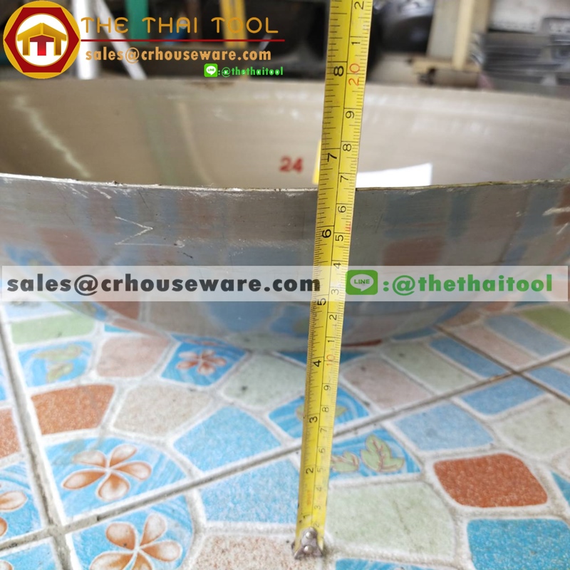 กระทะจีน 2 หู เบอร์ 24 รหัสสินค้า 008-ICW-224