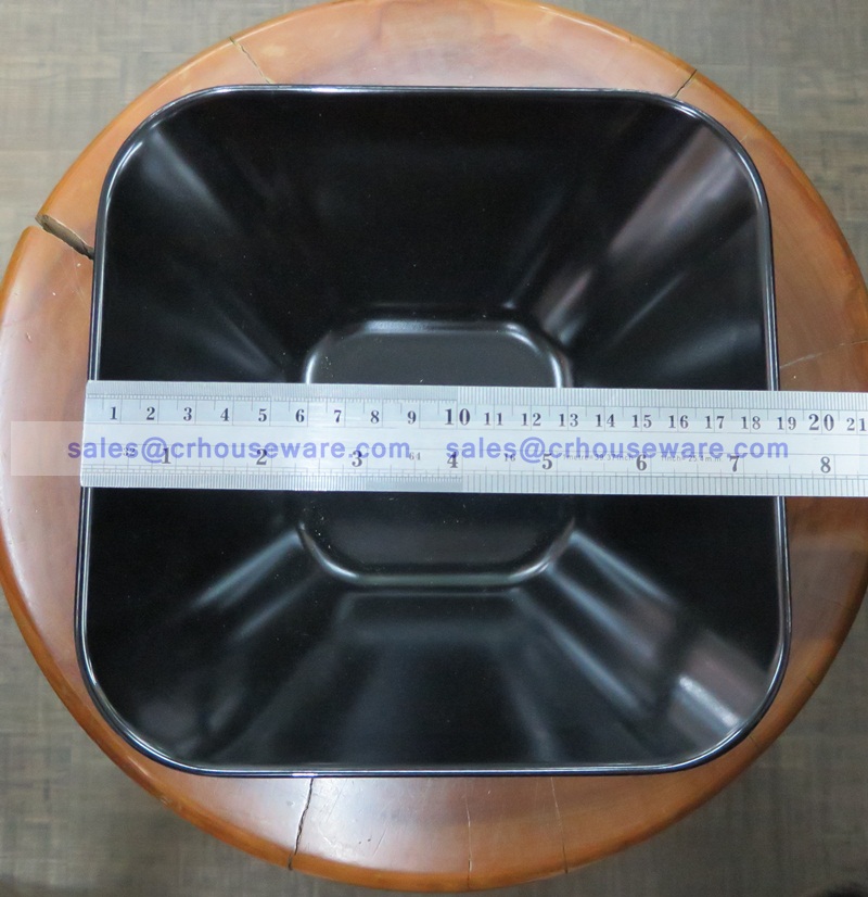 ชามสี่เหลี่ยม 7.5 นิ้ว 017-B626-7.5 setดำ