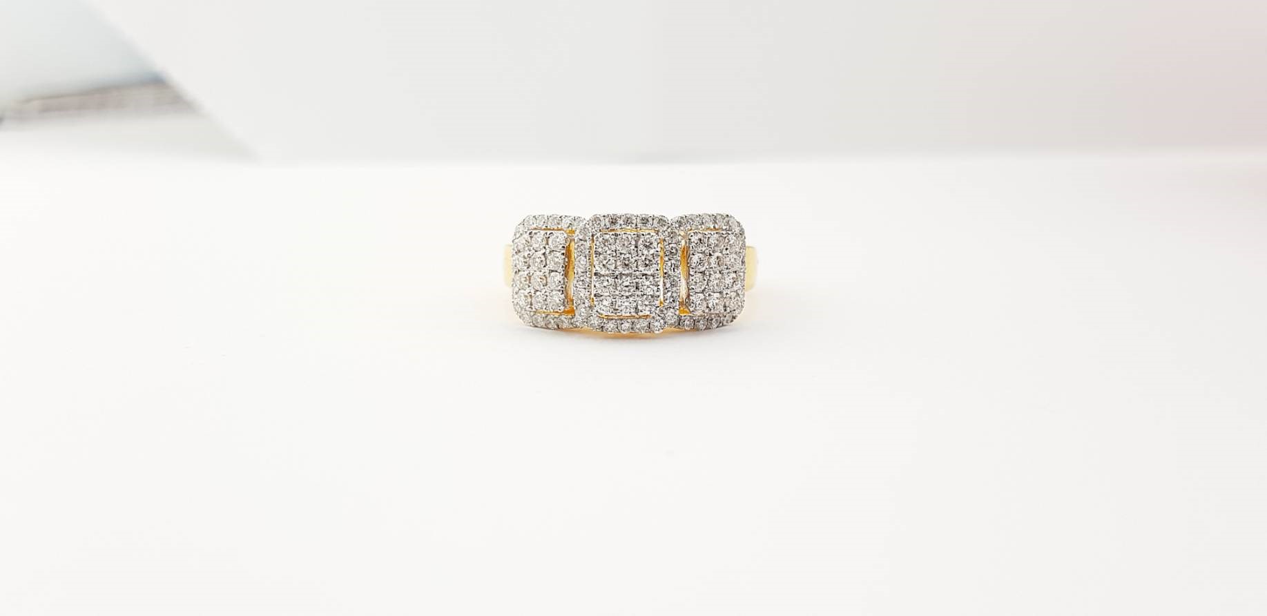 สั่งผลิตเพชรเบลเยี่ยมคัท แหวนแต่งงาน แหวนหมั้น ใส่เที่ยว ออกงาน แหวนทองคำ 18K เพชรแท้ 0.74 กะรัต 5.84 กรัม น้ำ 99 ราคาถูกมาก มีใบรับประกันค่ะ