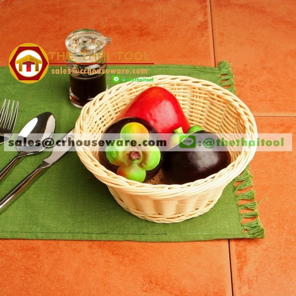 ตะกร้าหวายเทียม แบบกลม 005-TWPBB-41