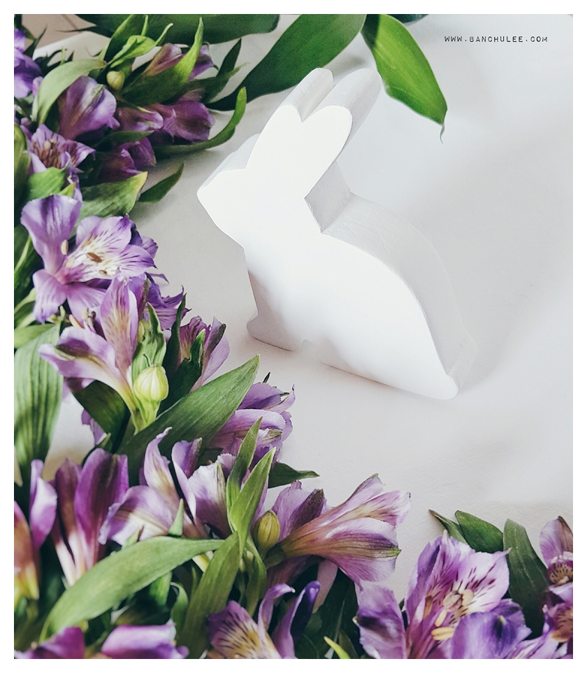 Wooden Bunny - White