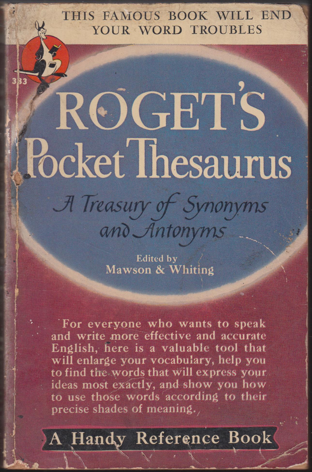 ROGET 'S Pocket Thesaurus