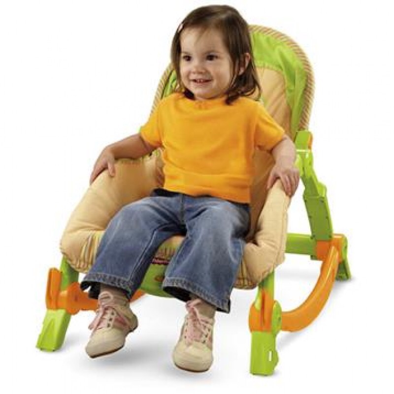 เก้าอี้โยกสามารถสั่นได้ Fisher-Price Newborn-To-Toddler Portable Rocker, Lizards