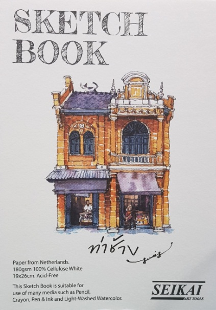 สมุดสเก็ตช์สันลวด Seikai Louis 180g 30แผ่น
