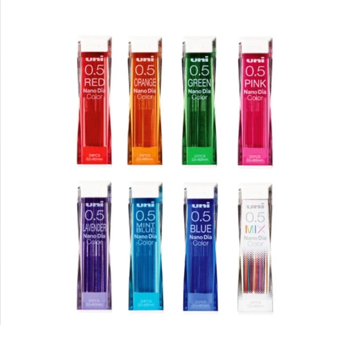 Uni Nano Dia Color Lead 0.5mm (Erasable)